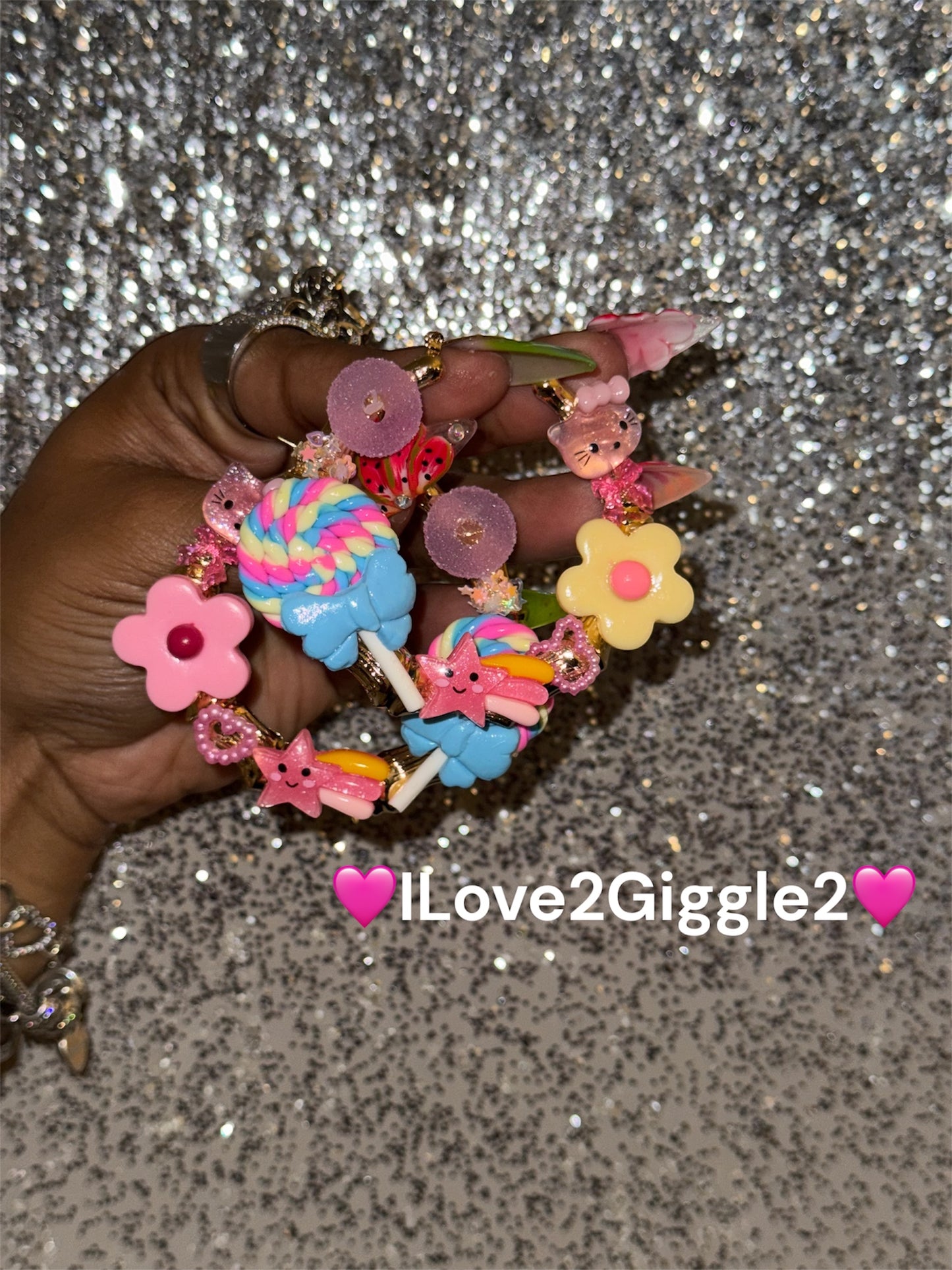 Lollipop Junk Hoop Earrings (Med)