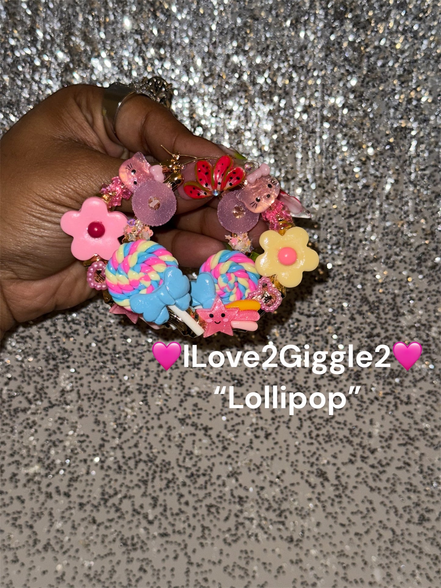 Lollipop Junk Hoop Earrings (Med)